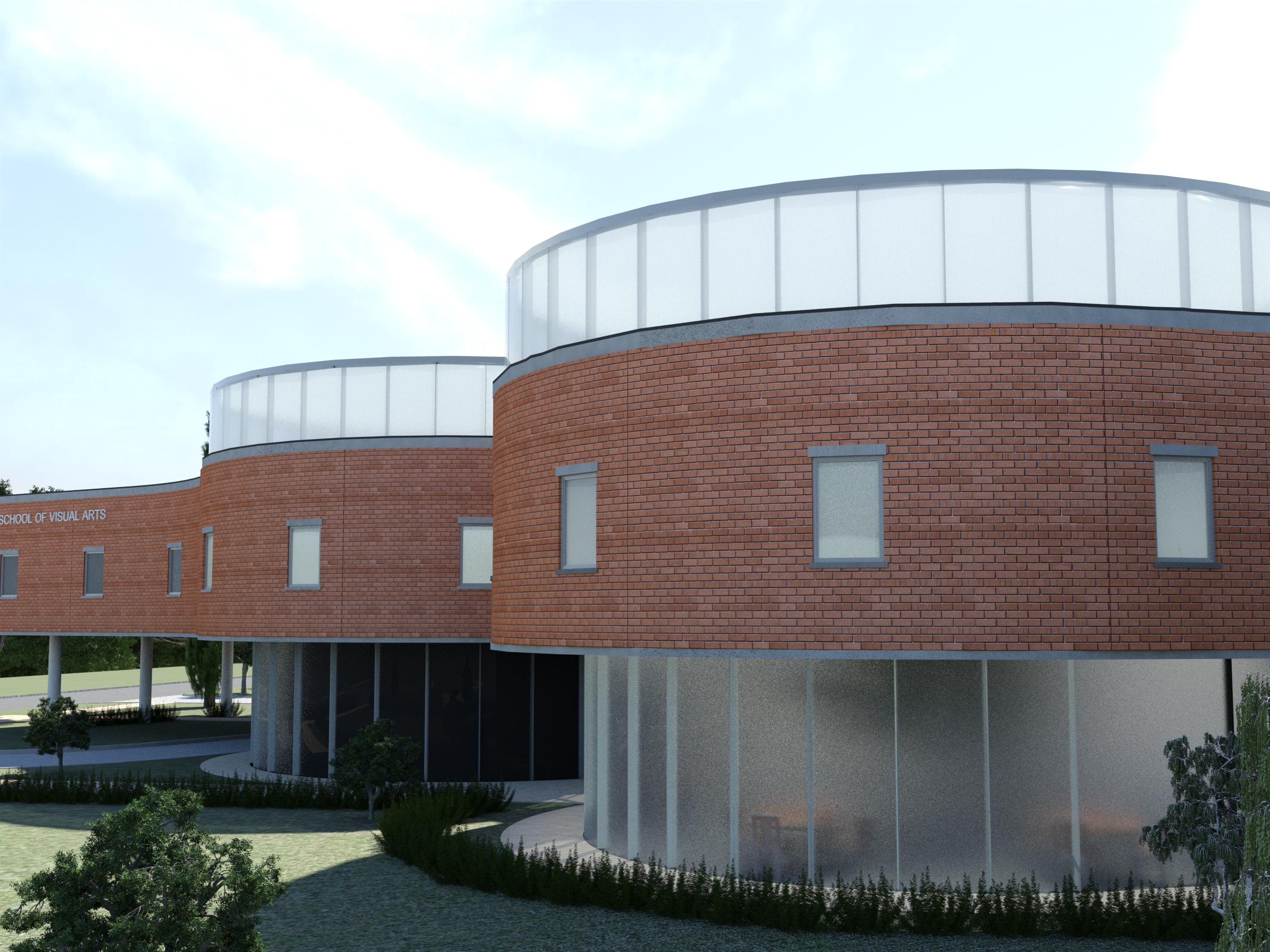 Grambling University Visual Arts Building – side view